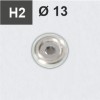 H2 - Cerradura de tuerca Ø 13 (para apertura con llave de Allen) 