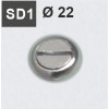 SD1 - Cerradura de tornillo Ø 22 (para apertura con destornillador recto)